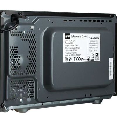 BD--1 Microondas eléctricas de mesa con parrilla 800W 20L en negro