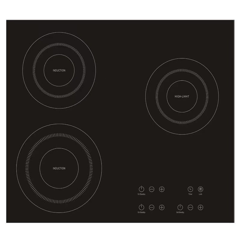 Hecho en Italia Diseño Cocina Cerámica Estufas eléctricas DIAMOND 60 para cocina y cocina