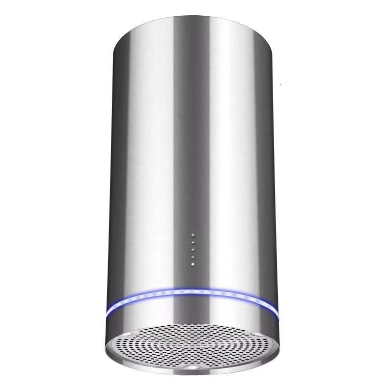 Cubierta de cocina de chimenea de succión grande de plata y oro moderna para cocina de color dorado