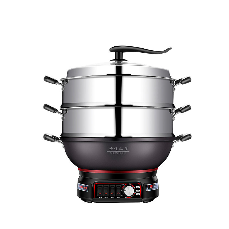 Pansilla eléctrica todo en uno con superficie de cocción antiadherente y diseño duradero