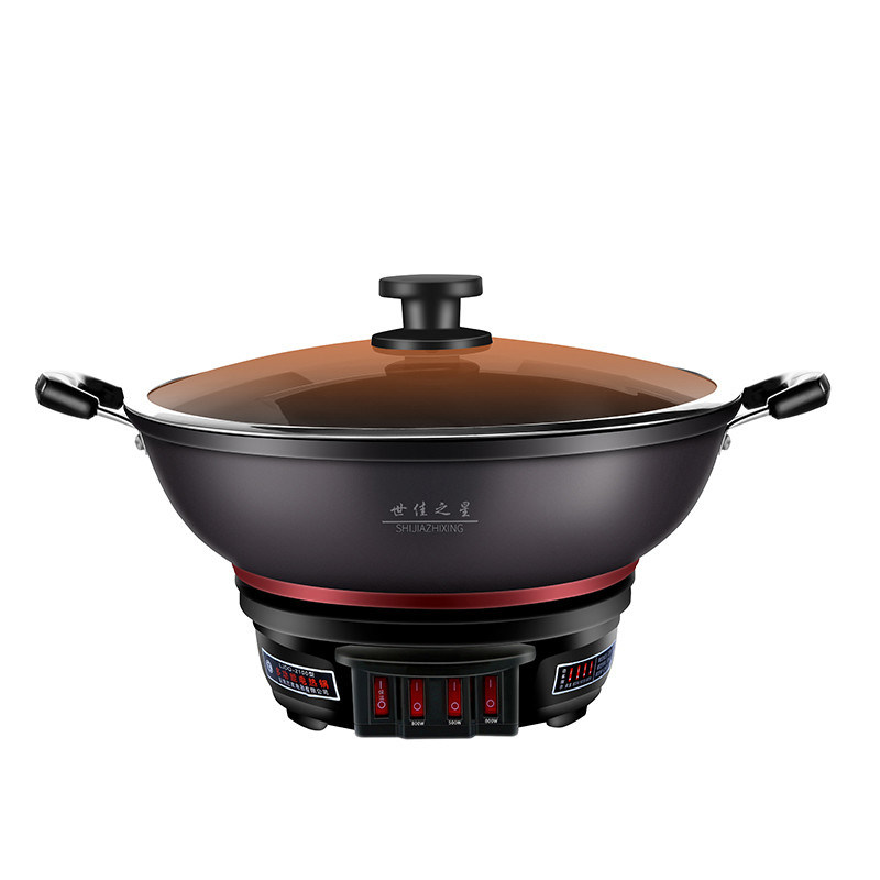 Soto eléctrico de acero inoxidable portátil de uso múltiple para cocinar en casa