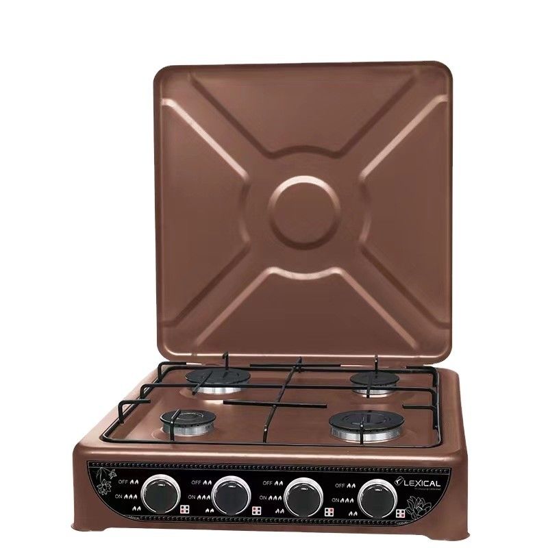 Instalación escritorio incrustado tipo 4 quemadores estufa de gas cocina cocina portátil