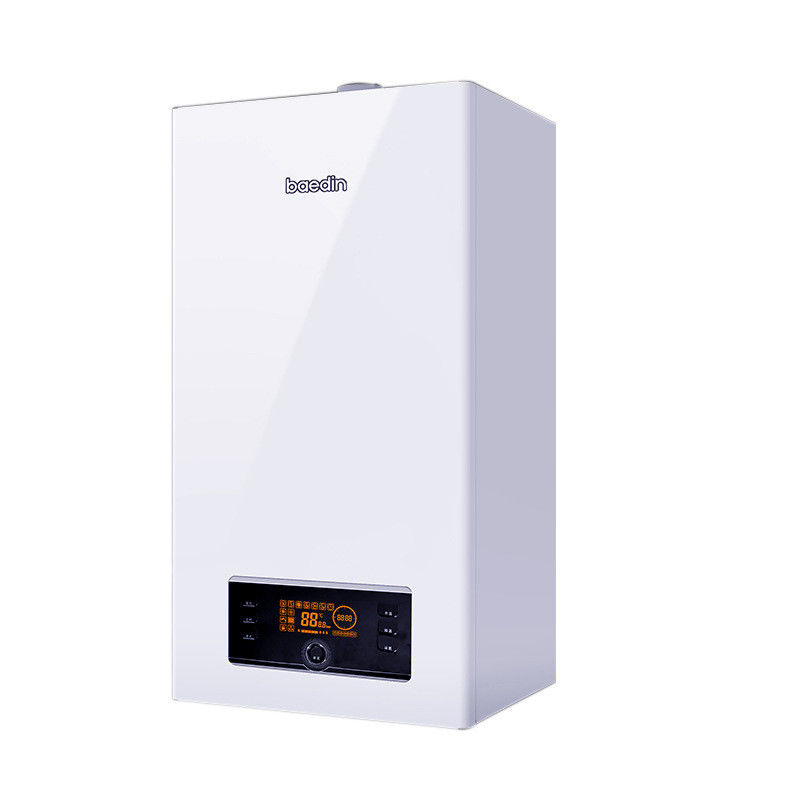 Calentamiento doméstico 20KW 24KW Mini caldera combinada de gas con 2 intercambiadores de calor montados en la pared